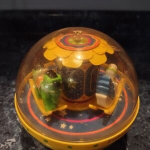 Fisher Price Roly Poly 1985 Chime Ball Baby Toy Promotes Eye-hand coordination y